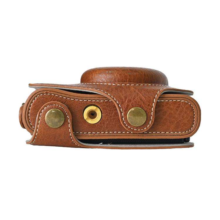For Canon PowerShot SX740 HS Retro Litchi Texture Leather Full Body Camera Case Bag with Strap(Co...