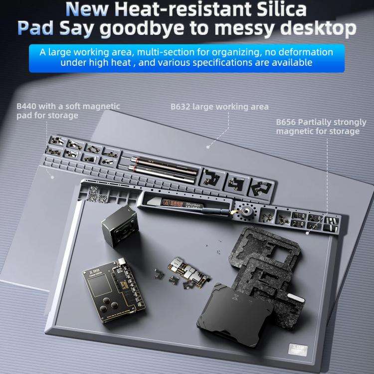 Mega-Idea B440 Desktop Insulation Heat-Resistant Silicone Pad