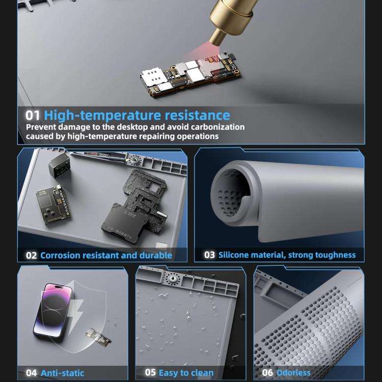 Mega-Idea B440 Desktop Insulation Heat-Resistant Silicone Pad