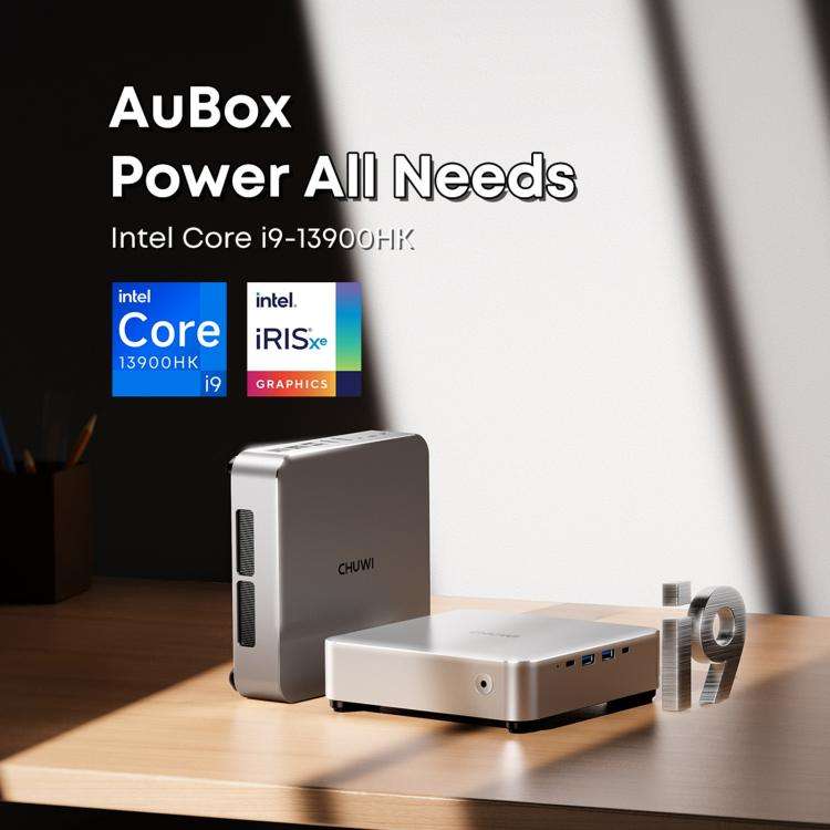 CHUWI AUBox i9-13900HK Windows 11 Mini PC, 16GB+512GB, Intel Core i9-13900HK Processor(EU Plug)