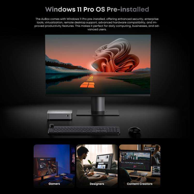 CHUWI AUBox i9-13900HK Windows 11 Mini PC, 16GB+512GB, Intel Core i9-13900HK Processor(EU Plug)