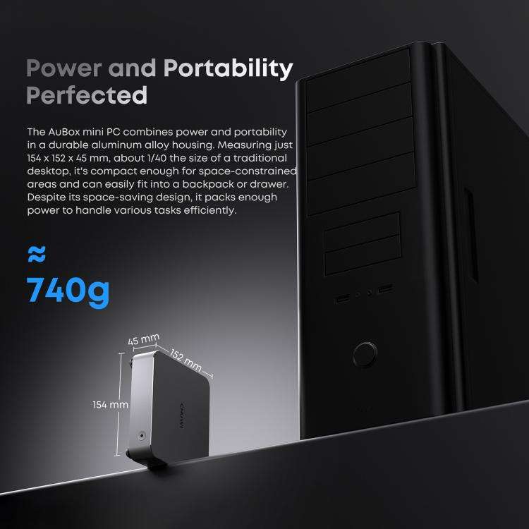 CHUWI AUBox i9-13900HK Windows 11 Mini PC, 16GB+512GB, Intel Core i9-13900HK Processor(AU Plug)