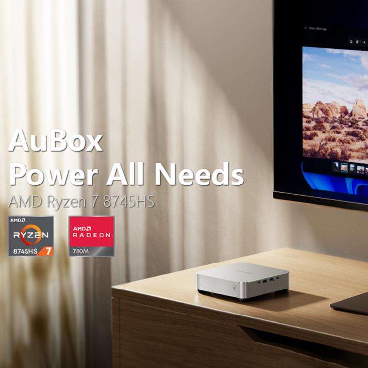 CHUWI AUBox R7-8745 Windows 11 Mini PC, 16GB+512GB, AMD Ryzen 7 8745HS Processor(US Plug)