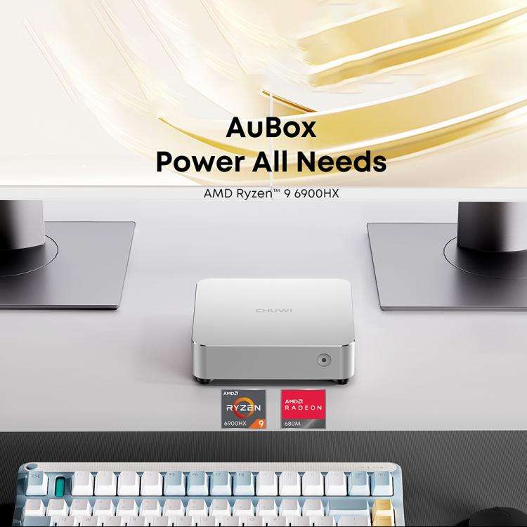 CHUWI AUBox R9-6900HX Windows 11 Mini PC, 16GB+512GB, AMD Ryzen 9 6900HX Processor(EU Plug)