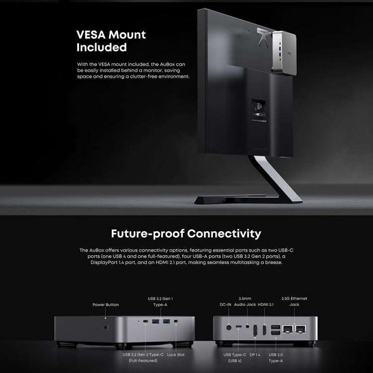 CHUWI AUBox R9-6900HX Windows 11 Mini PC, 16GB+512GB, AMD Ryzen 9 6900HX Processor(UK Plug)