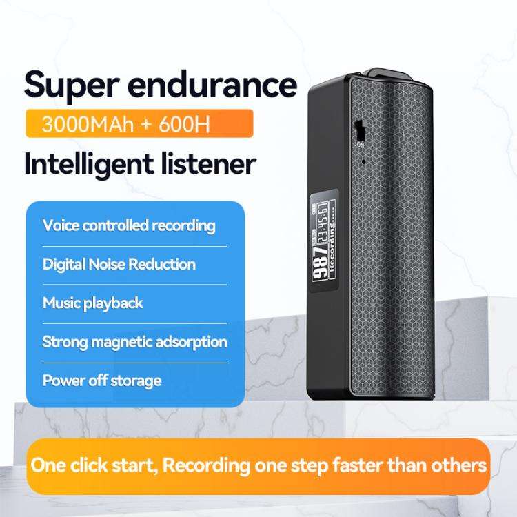 JNN Q70P OLED Display Magnetic Noise Reduction Voice Recording Pen Support APP Control, Memory:64...