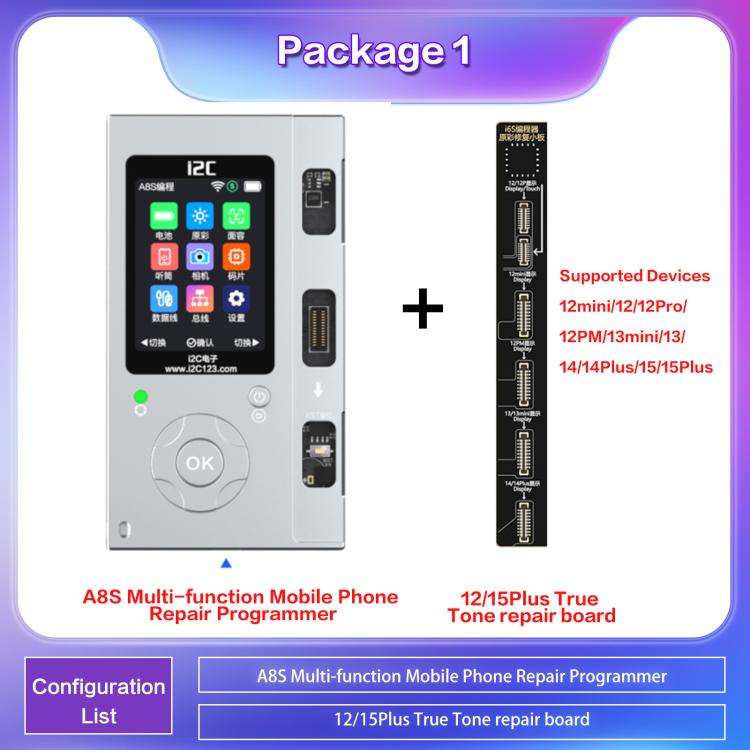 i2C A8S Multi-function Phone Repair Programmer, Model:Host+12-15 Plus True Tone Board