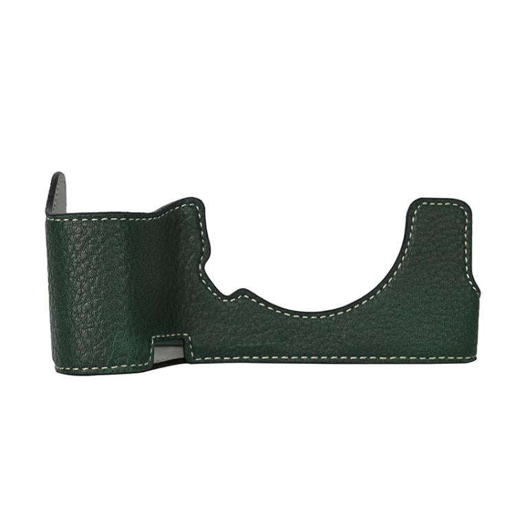 For Sony ILCE7RM5 / A7R5 Litchi Texture PU Leather Camera Half Case Base(Green)