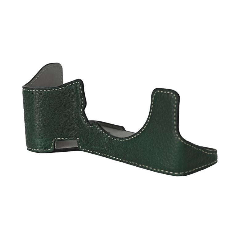 For Sony ILCE7RM5 / A7R5 Litchi Texture PU Leather Camera Half Case Base(Green)