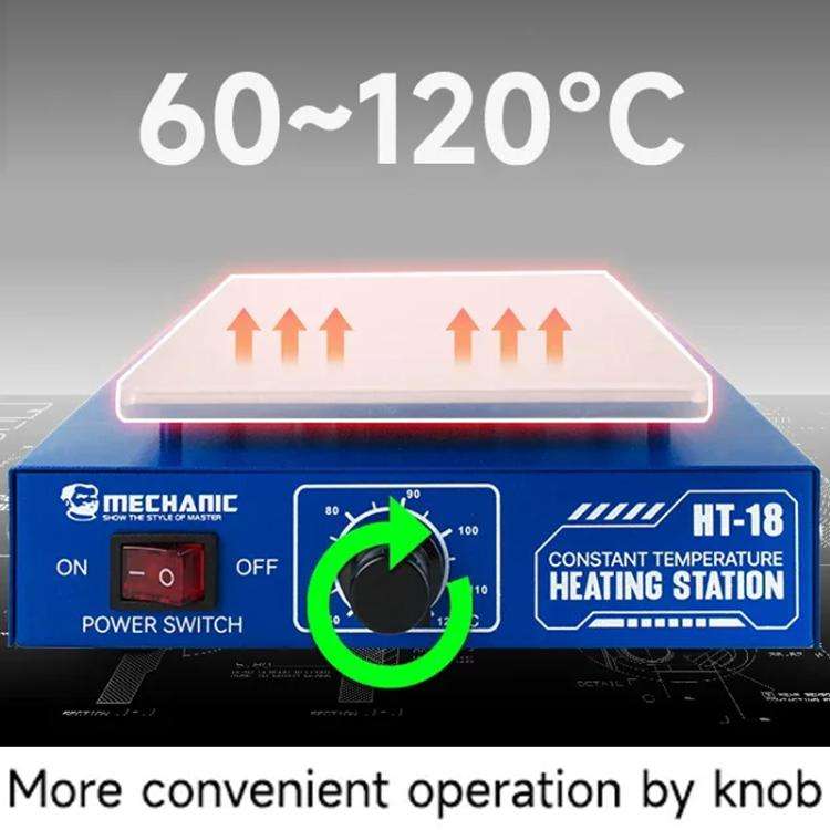 Mechanic HT-18 Intelligent Numerical Control Thermostatic Heating Platform, Plug:US Plug