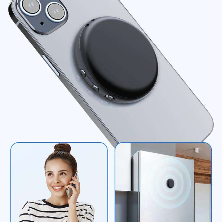 JNN M29A Portable Smart AI Magnetic Recorder Support APP Control, Memory:8GB(Black)