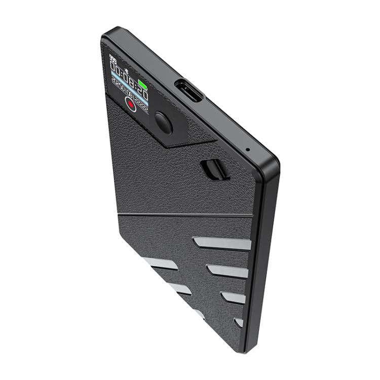 JNN A5 OLED Display Smart AI Magnetic Recorder Support APP Control, Memory:128GB(Black)