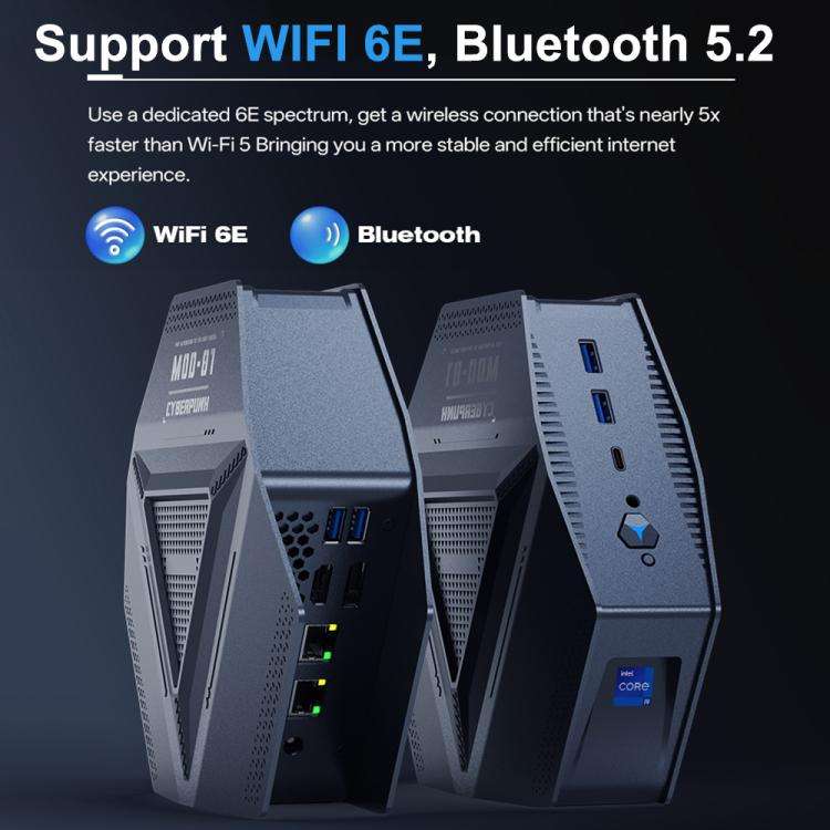 GXMO GH9 Windows 11 Mini PC, Intel Core i9 12900H Processor, Specification:32GB+1TB(EU Plug)