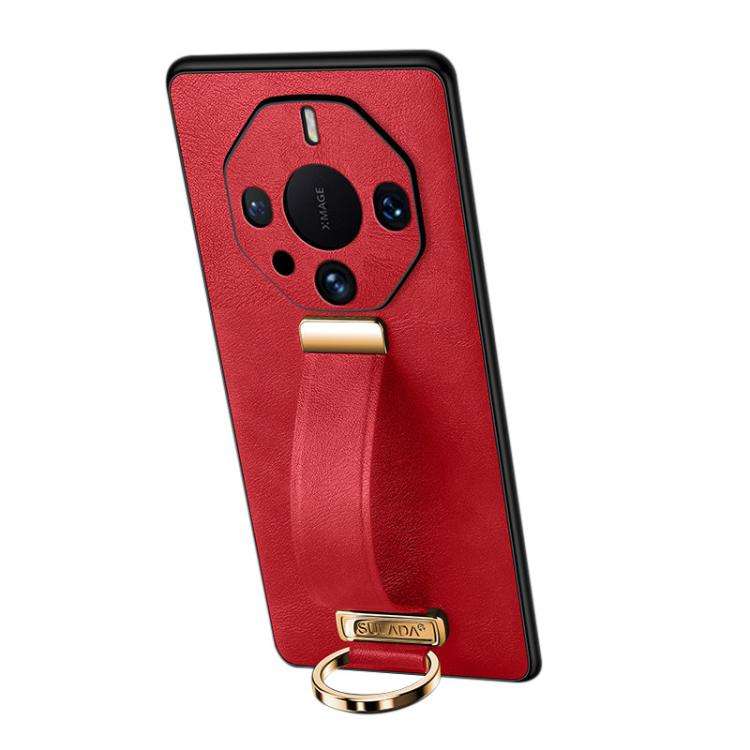 For Huawei Mate 60 RS Ultimate SULADA PC Hybrid Leather Texture Skin Feel Precise Hole Phone Case...