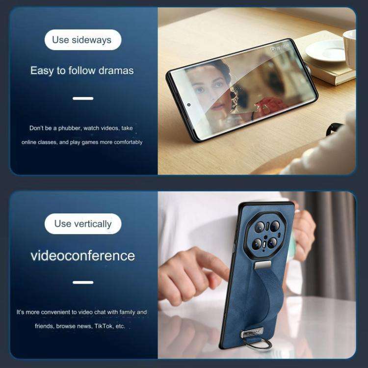 For Huawei Mate 70 RS Ultimate SULADA PC Hybrid Leather Texture Skin Feel Precise Hole Phone Case...
