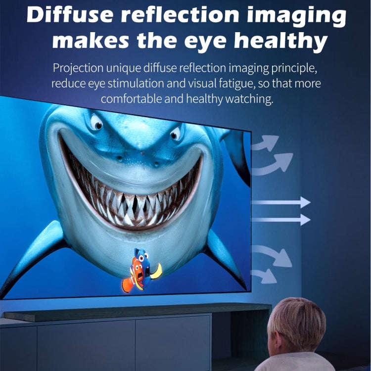 T300 25ANSI LED Portable Home Multimedia Game Projector, US Plug(Black)