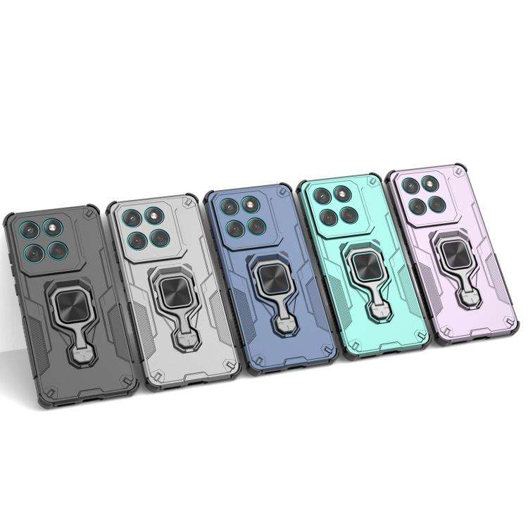 For Motorola Edge 60 Fusion Metal Kickstand TPU Hybrid PC Phone Case(Black)