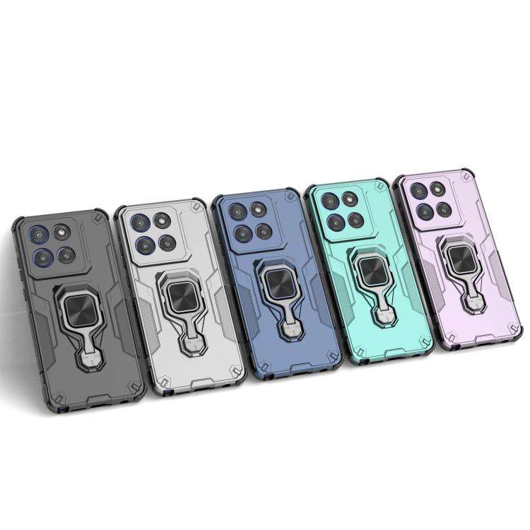 For Motorola Edge 60 Stylus Metal Kickstand TPU Hybrid PC Phone Case(Grey)