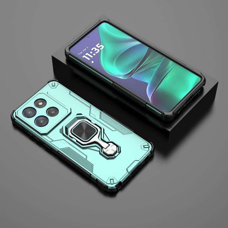 For Motorola Edge 60 Stylus Metal Kickstand TPU Hybrid PC Phone Case(Green)