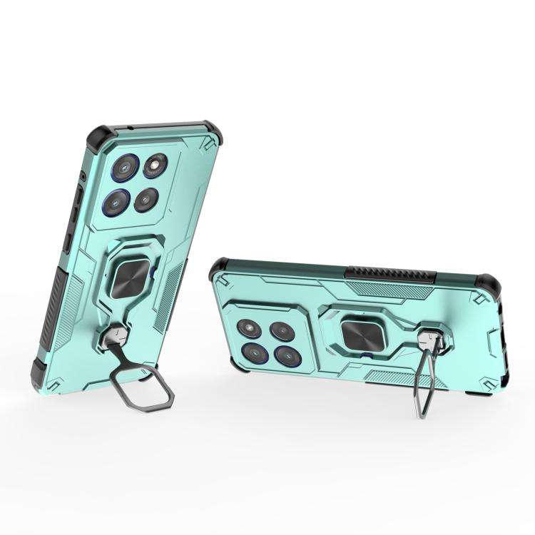 For Motorola Edge 60 Stylus Metal Kickstand TPU Hybrid PC Phone Case(Green)