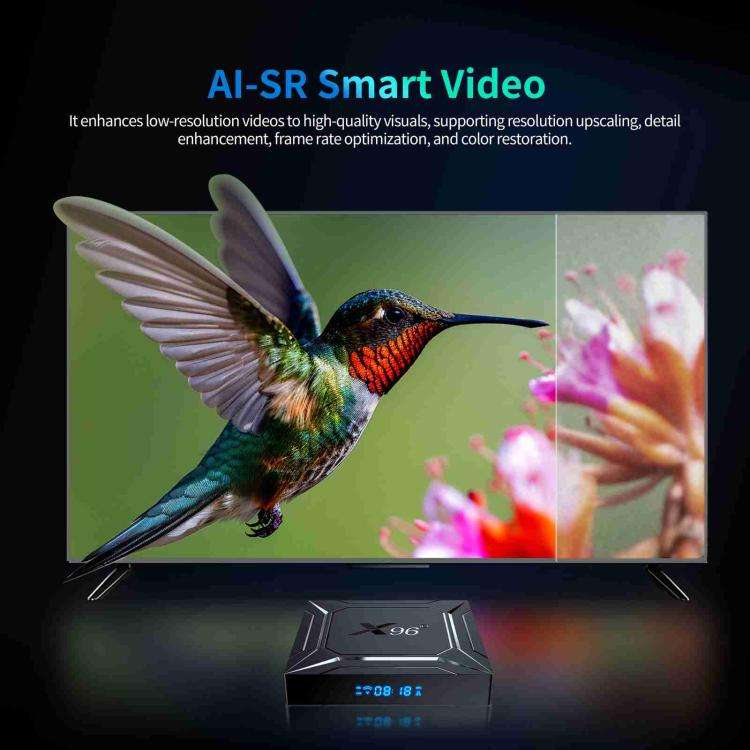 X96 M200 YB951 Android 14.0 Smart TV Box, 4GB+32GB, Amlogic S905X5M Quad-core ARM Cortex A55(EU P...