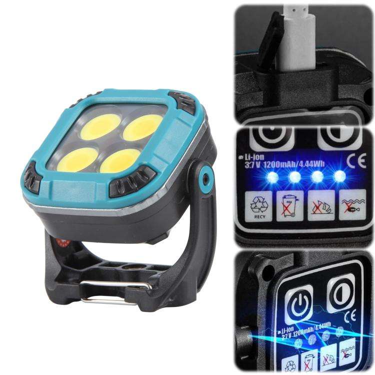 W8129-4 Mini Multi-function Work Light Outdoor Tent Camping Light(Blue)