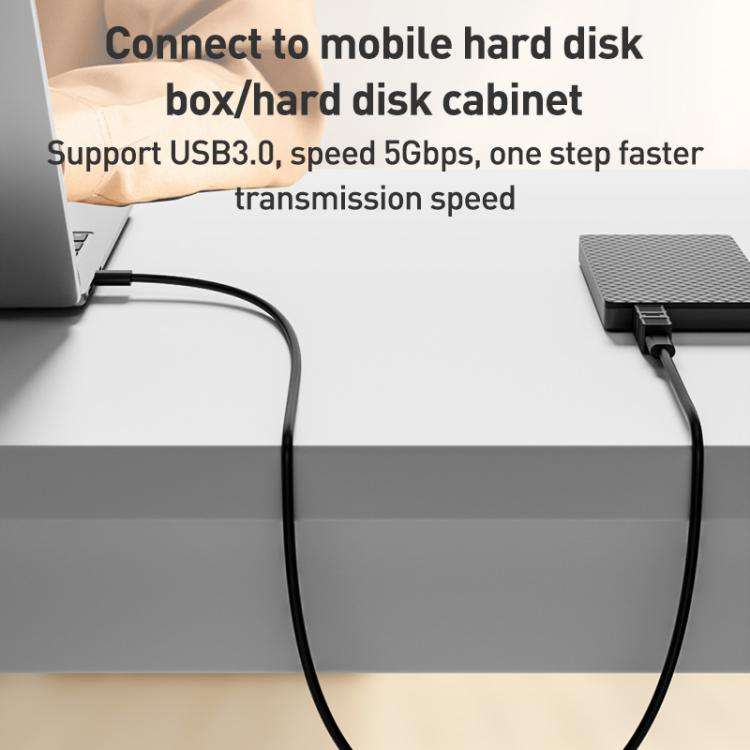 USB-B 3.0 Printer / Mobile Hard Drive / Computer Adapter, Model:USB-B Male to Type-C Female
