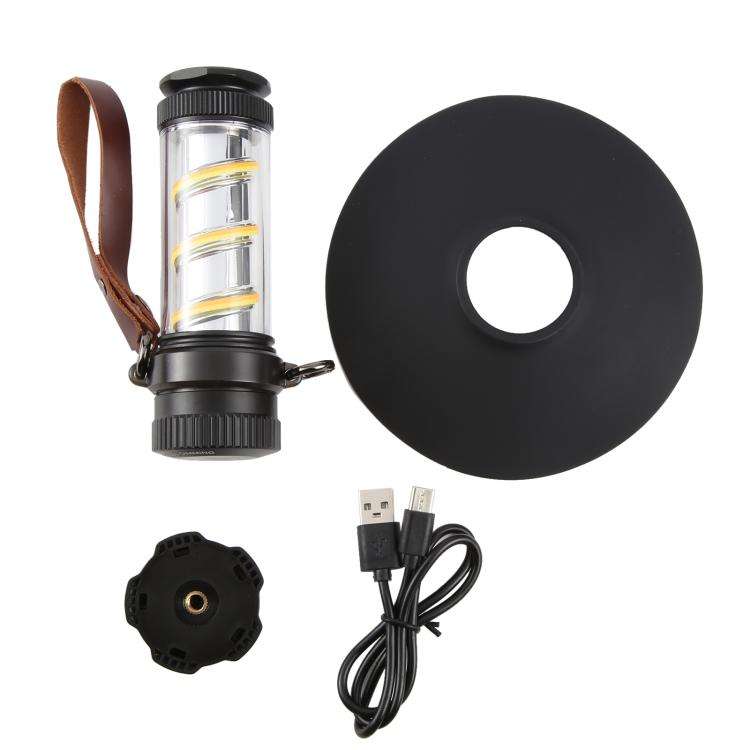 KXK-818 Outdoor Emergency Lamp Camping Light Portable Tent Lantern(Black)