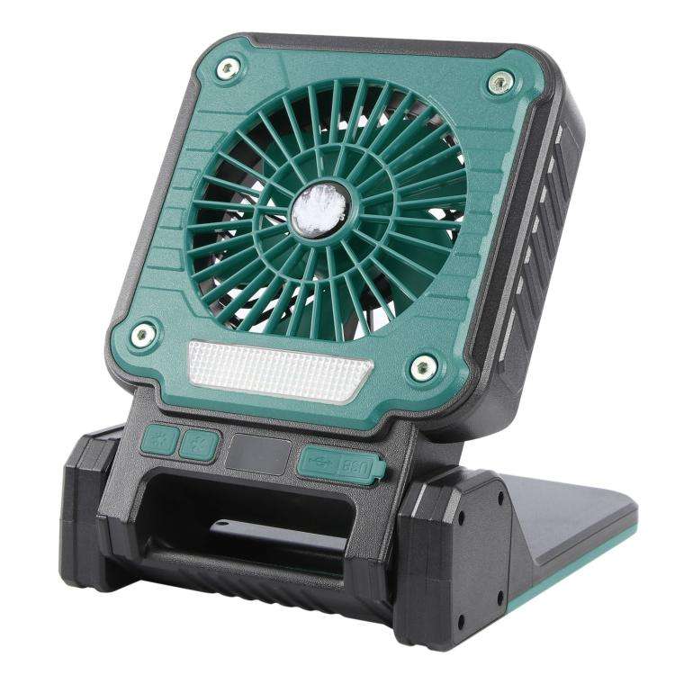F3 Solar Powered USB Charging Portable Fan Camping Light(Green)