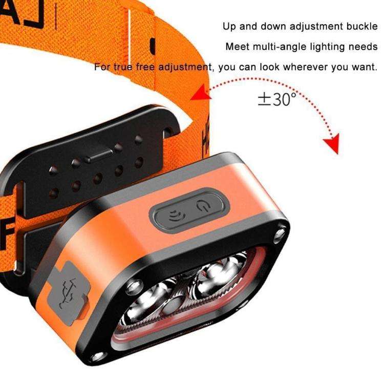G8 Lightweight Induction LED Headlight(Orange)