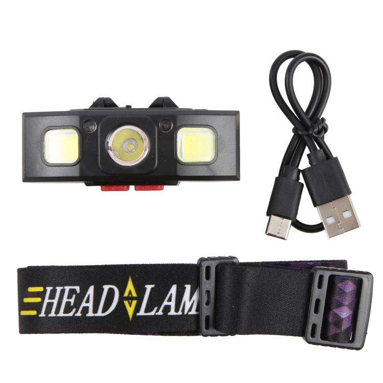 YY12 Outdoor Super Bright Infrared Sensor Headlight(Black)