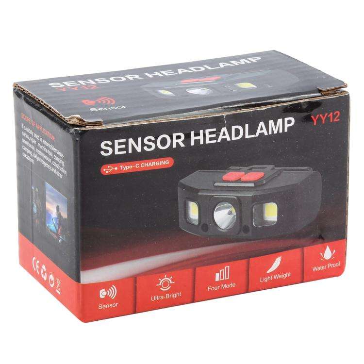 YY12 Outdoor Super Bright Infrared Sensor Headlight(Black)