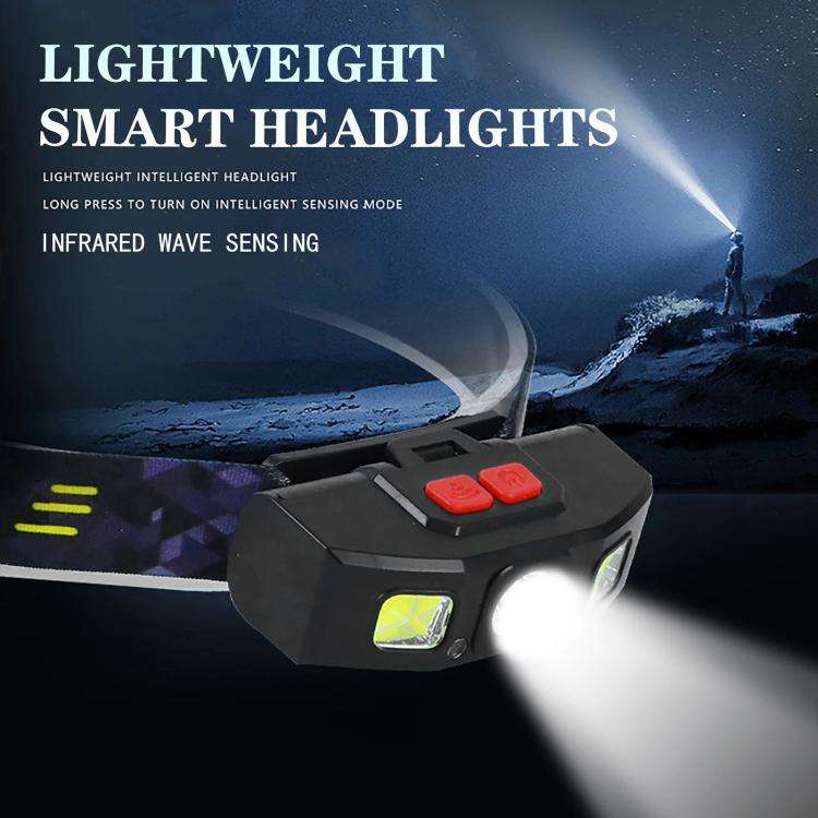 YY12 Outdoor Super Bright Infrared Sensor Headlight(Black)