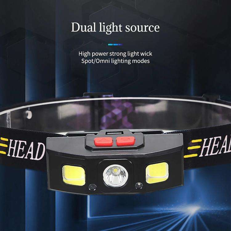 YY12 Outdoor Super Bright Infrared Sensor Headlight(Black)