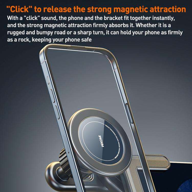 WK WA-S61 Car Display Screen MagSafe Floating Phone Holder(Black)