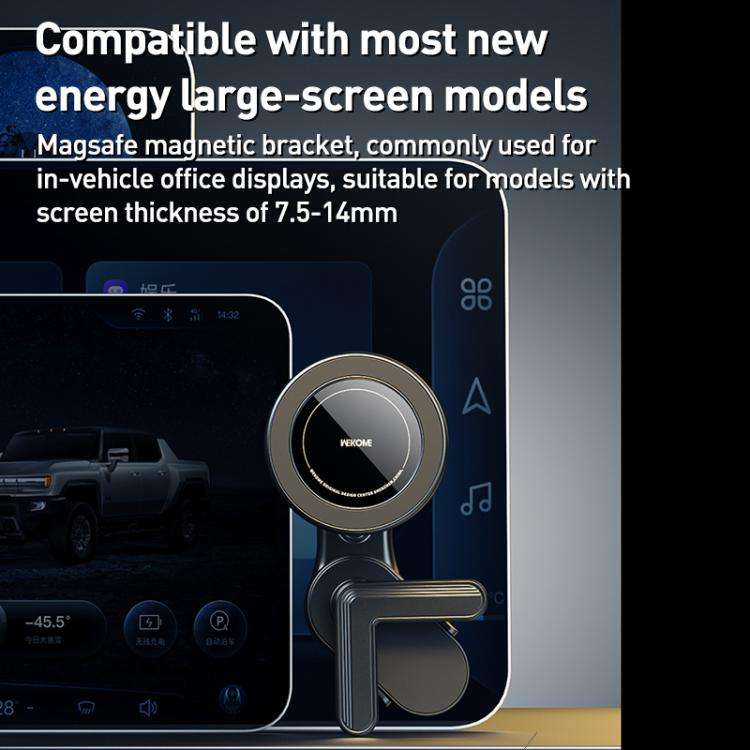 WK WA-S61 Car Display Screen MagSafe Floating Phone Holder(Black)