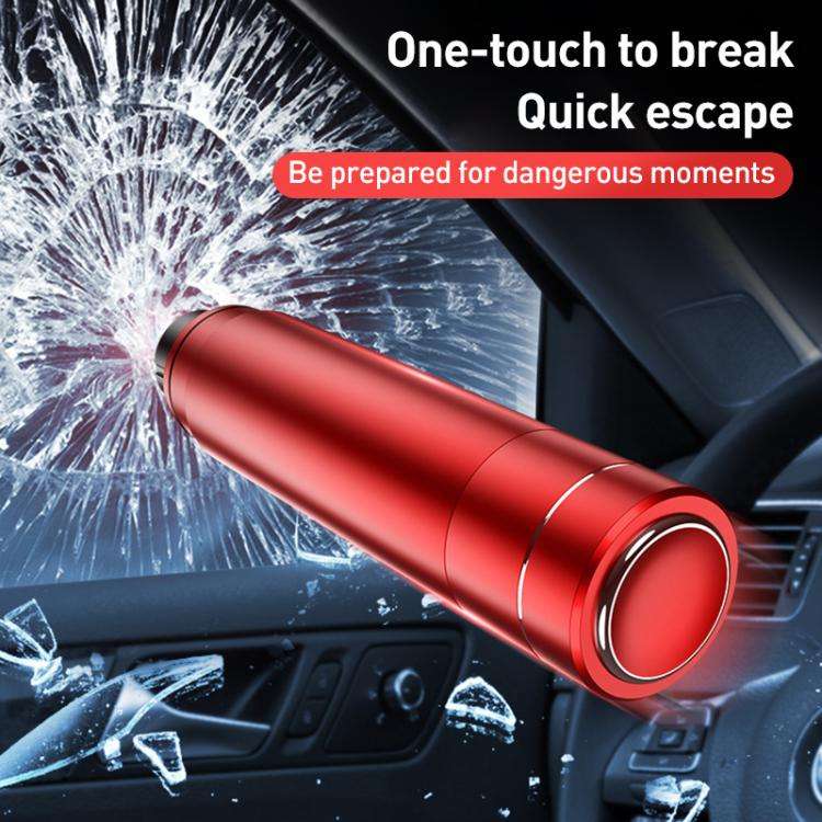 Car Breakster Escape Emergency Safety Hammer Seat Belt Cutter(Red)