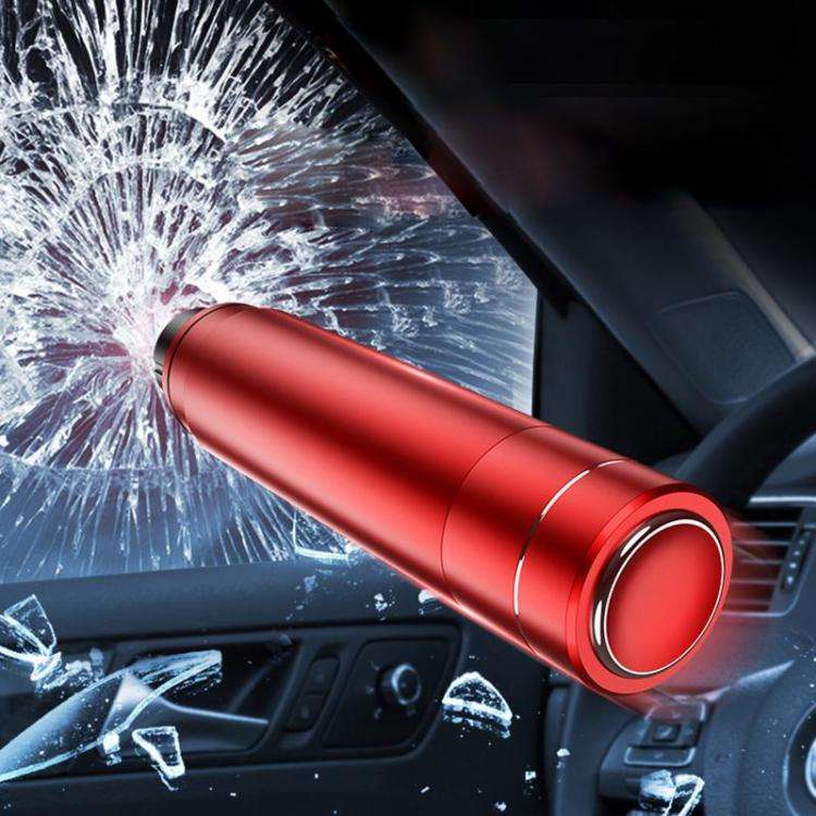 Car Breakster Escape Emergency Safety Hammer Seat Belt Cutter(Red)