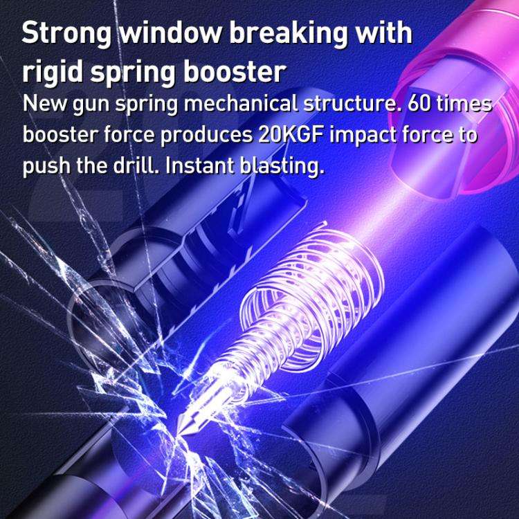 Car Breakster Escape Emergency Safety Hammer Seat Belt Cutter(Red)