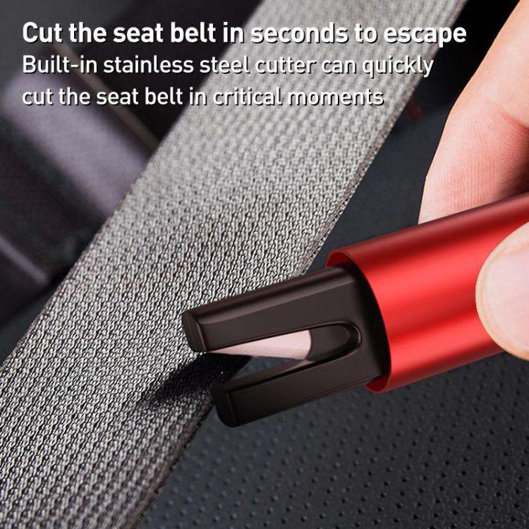 Car Breakster Escape Emergency Safety Hammer Seat Belt Cutter(Red)