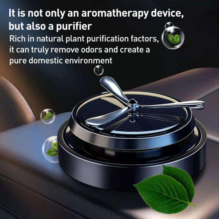 Car Solar Rotating Aromatherapy Base(Grey)