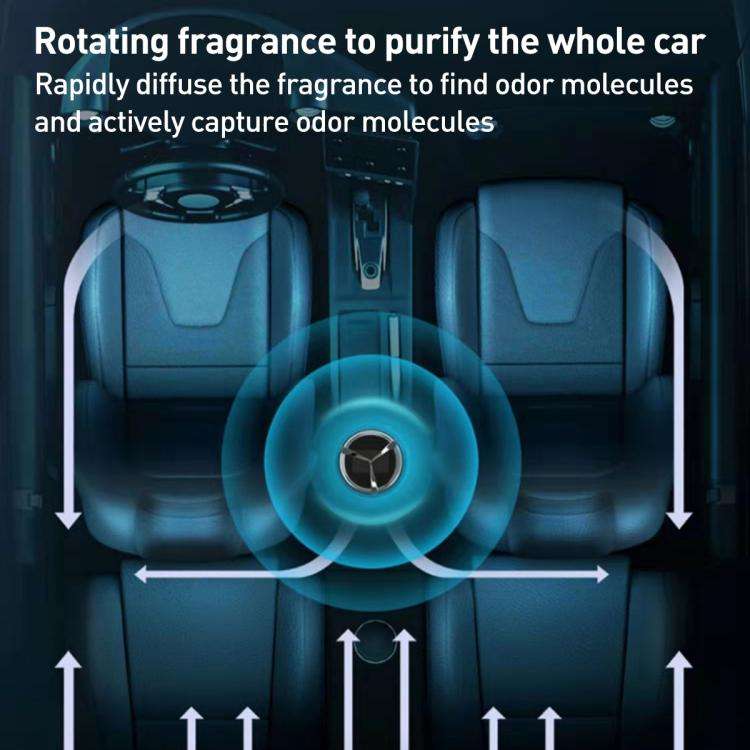 Car Solar Rotating Aromatherapy Base(Grey)