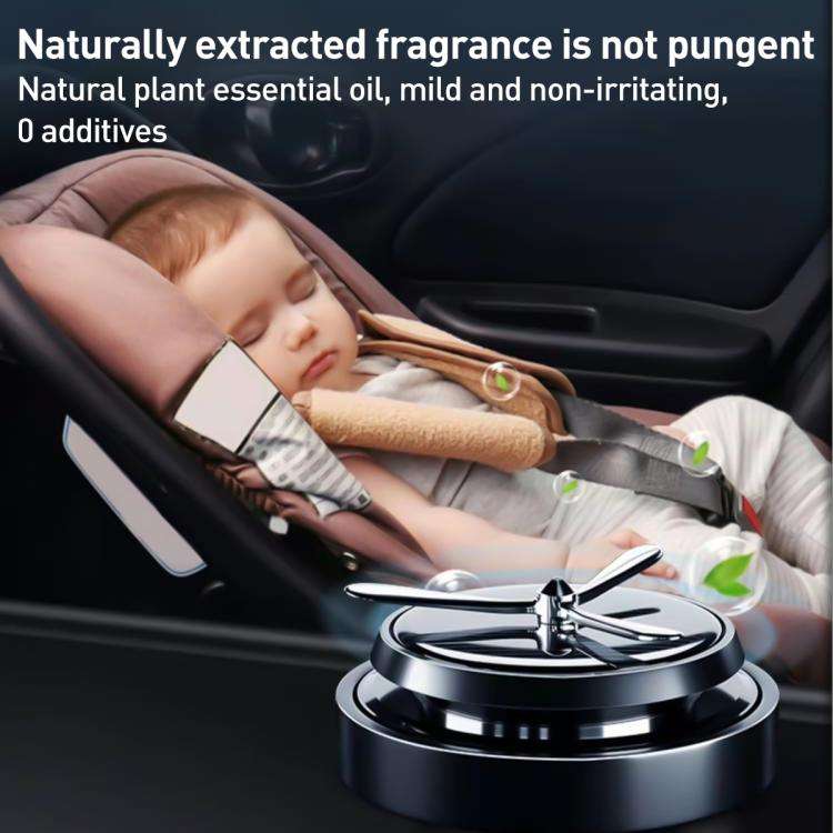 Car Solar Rotating Aromatherapy Base(Black)