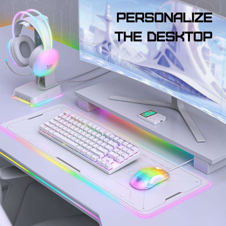 ONIKUMA CW925 12800DPI Colorful RGB E-Sports Gaming Wired Mouse(White)
