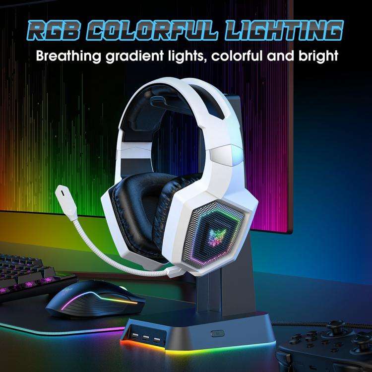 ONIKUMA GT806 Tri-mode Bluetooth 2.4G Wired E-sports Game Headset(White)