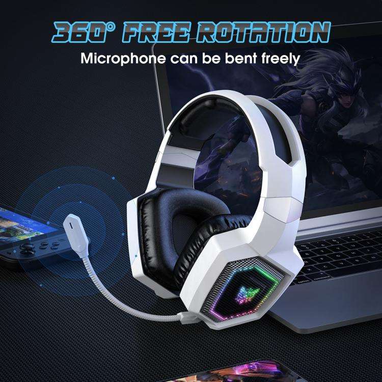 ONIKUMA GT806 Tri-mode Bluetooth 2.4G Wired E-sports Game Headset(White)