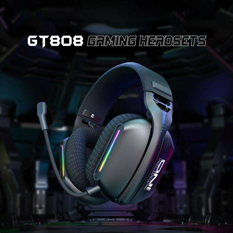 ONIKUMA GT808 Tri-mode Bluetooth 2.4G Wired E-sports Game Headset(Black)