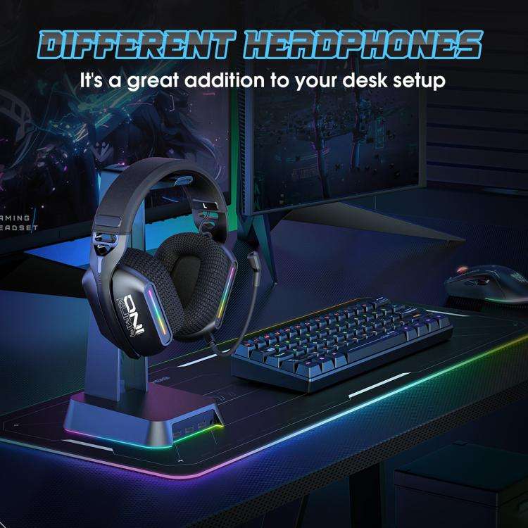 ONIKUMA GT808 Tri-mode Bluetooth 2.4G Wired E-sports Game Headset(Black)