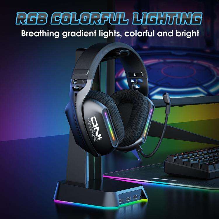 ONIKUMA GT808 Tri-mode Bluetooth 2.4G Wired E-sports Game Headset(Black)
