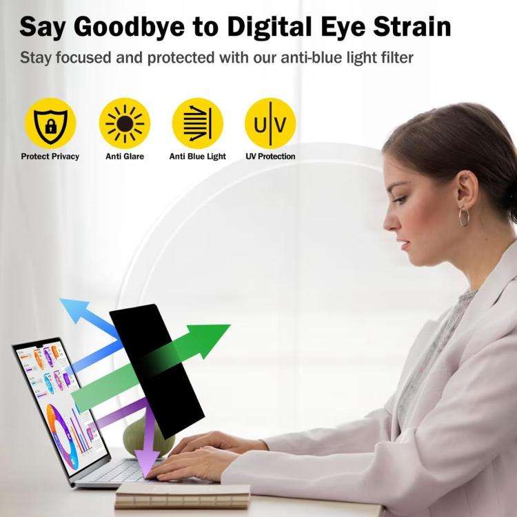 For Fujitsu FMV Lite WA1 15.6 9H Anti-peeping Explosion-proof Tempered Glass Film